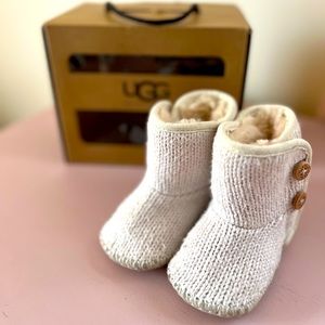 EUC Ugg Erin size 1 baby fur boot